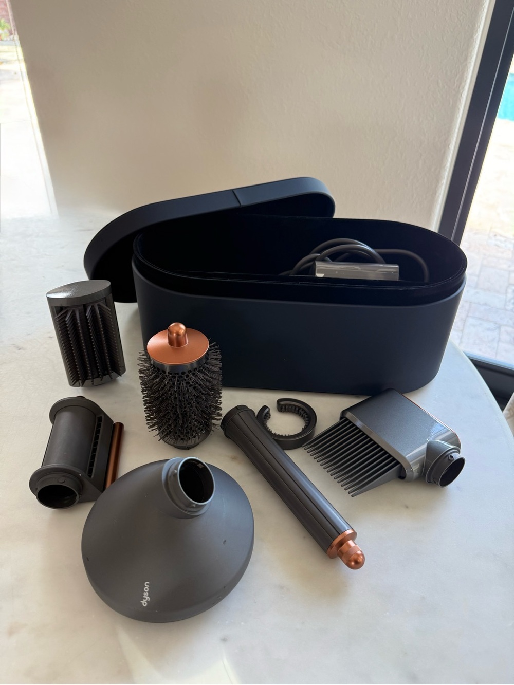 Dyson Airwrap with extra long barrel